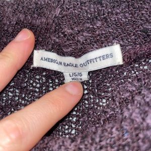 Purple American eagle sweater